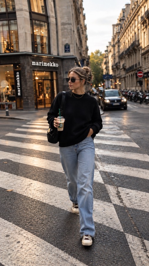 Dasselbe Motiv im Stil eines Paparazzi-Fotos mit Blitzlicht