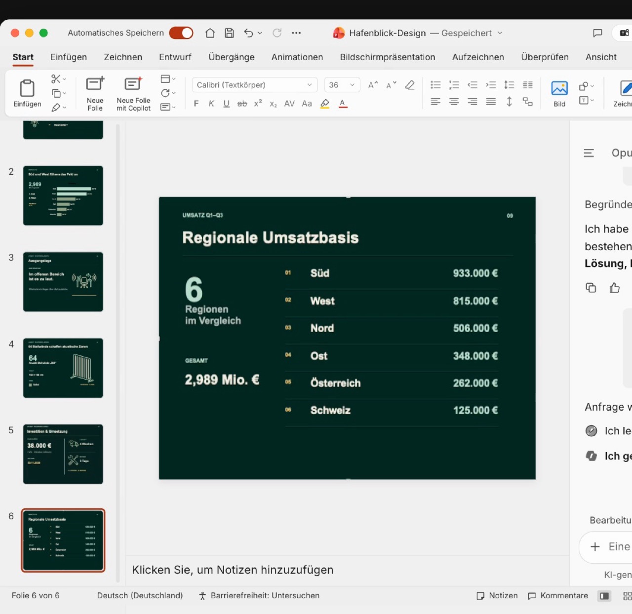 Folien im neuen dunkelgrünen Design
