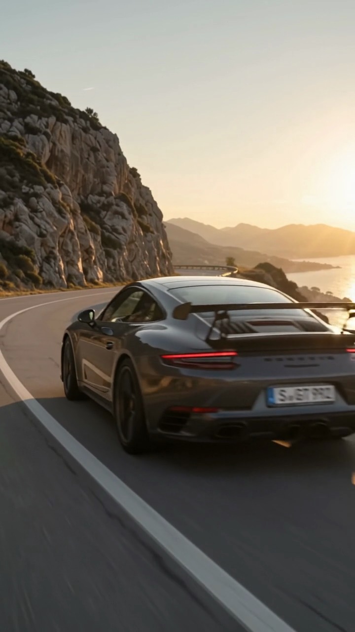 Ergebnis von /SlowMotion: der Sportwagen in einer gedehnten, ruhigen Bewegung
