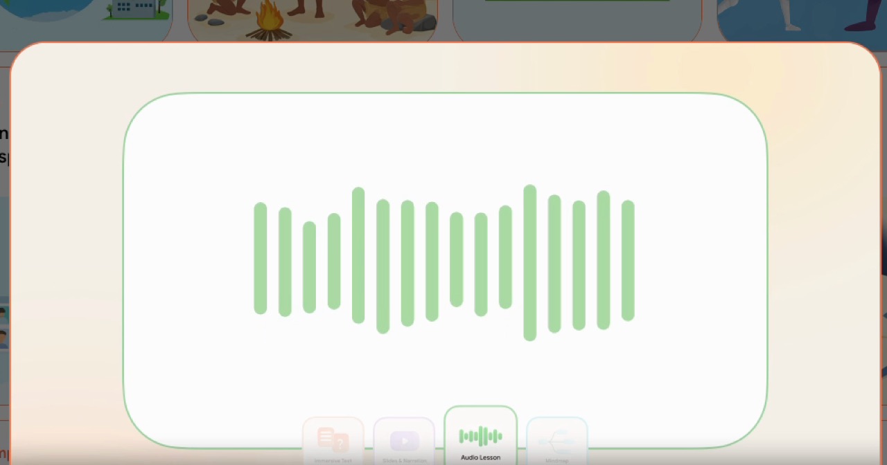 Audio-Player mit Wellenform: der Lernstoff als Audio-Datei